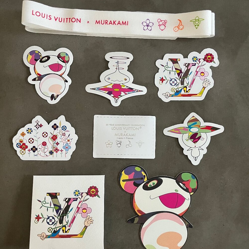 New Louis Vuitton x Takashi Murakami 20th Anniversary Sticker Set With Bonus!!